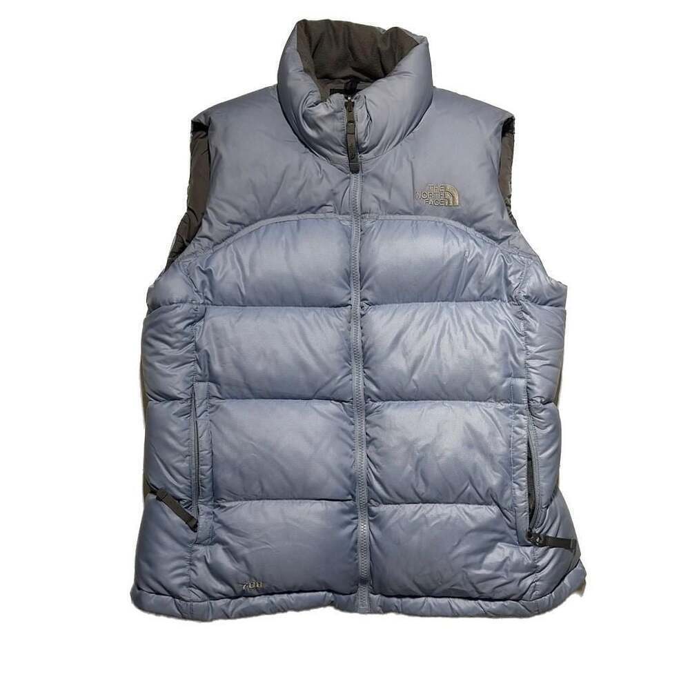 The North Face Nuptse 700 Goose Down Puffer Vest Women's Medium Baby Blue